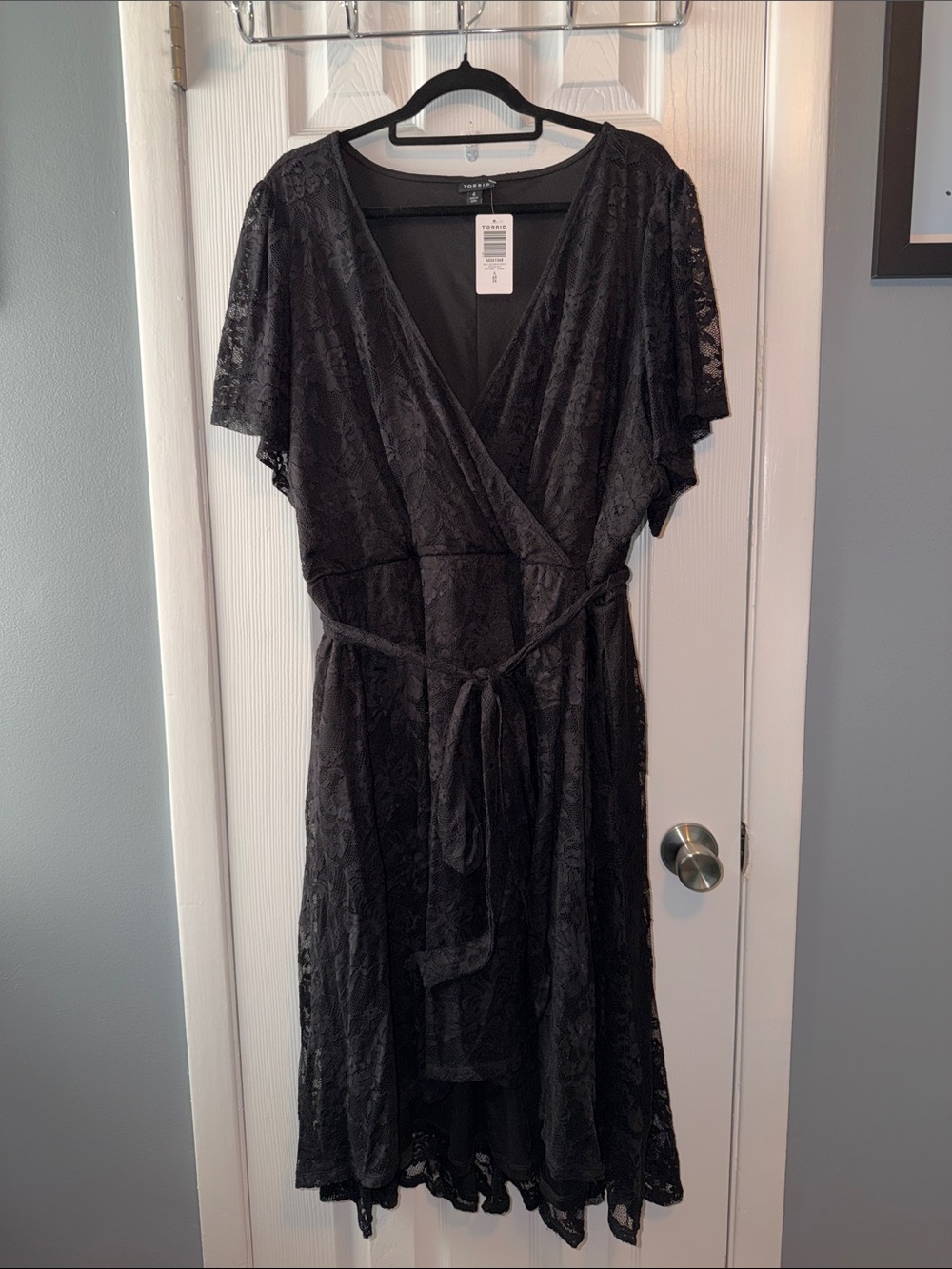 Torrid Lace Overlay Wrap Dress